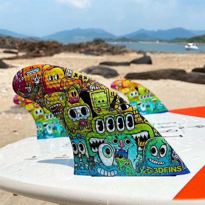 3DFINS Go Hard Monster - Thruster FCS - Medium