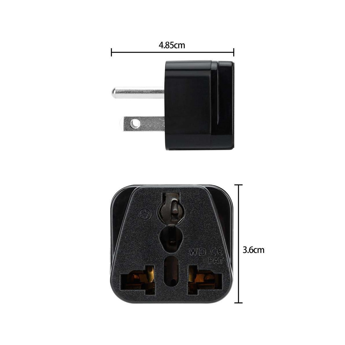 4x Socket Adapter Reise Plug Converter (type b)