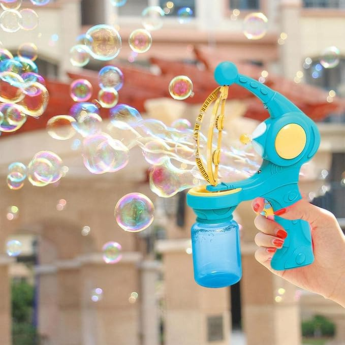 Automatische Seifenblasen Maschine Kinder Outdoor Spielzeug Bubble Maker inkl. 110ml Lauge (Batteriebetrieben) - Blau