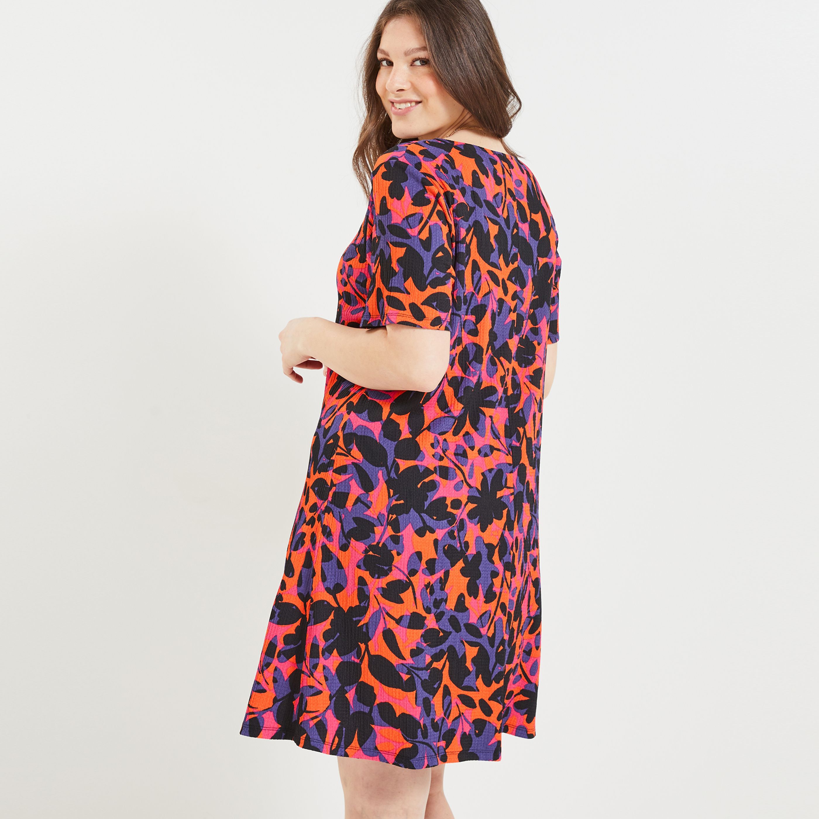 Robe courte femme - ORANGE