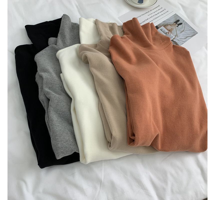 Cafamo - T-shirt met lange mouwen en coltrui