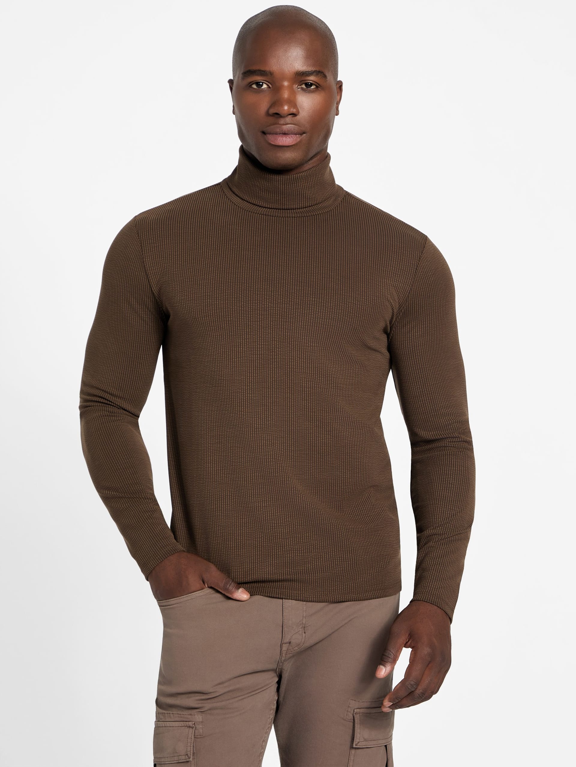 Camisa canelada em viscose ecológica