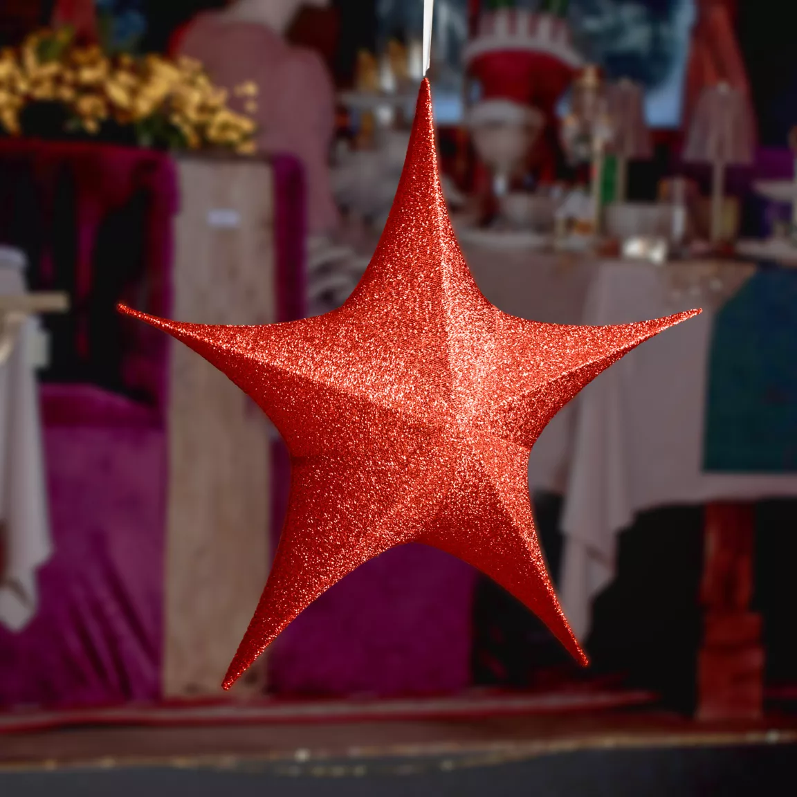 Suspension géante (D135 cm) Étoile de Noël Christmas Rouge