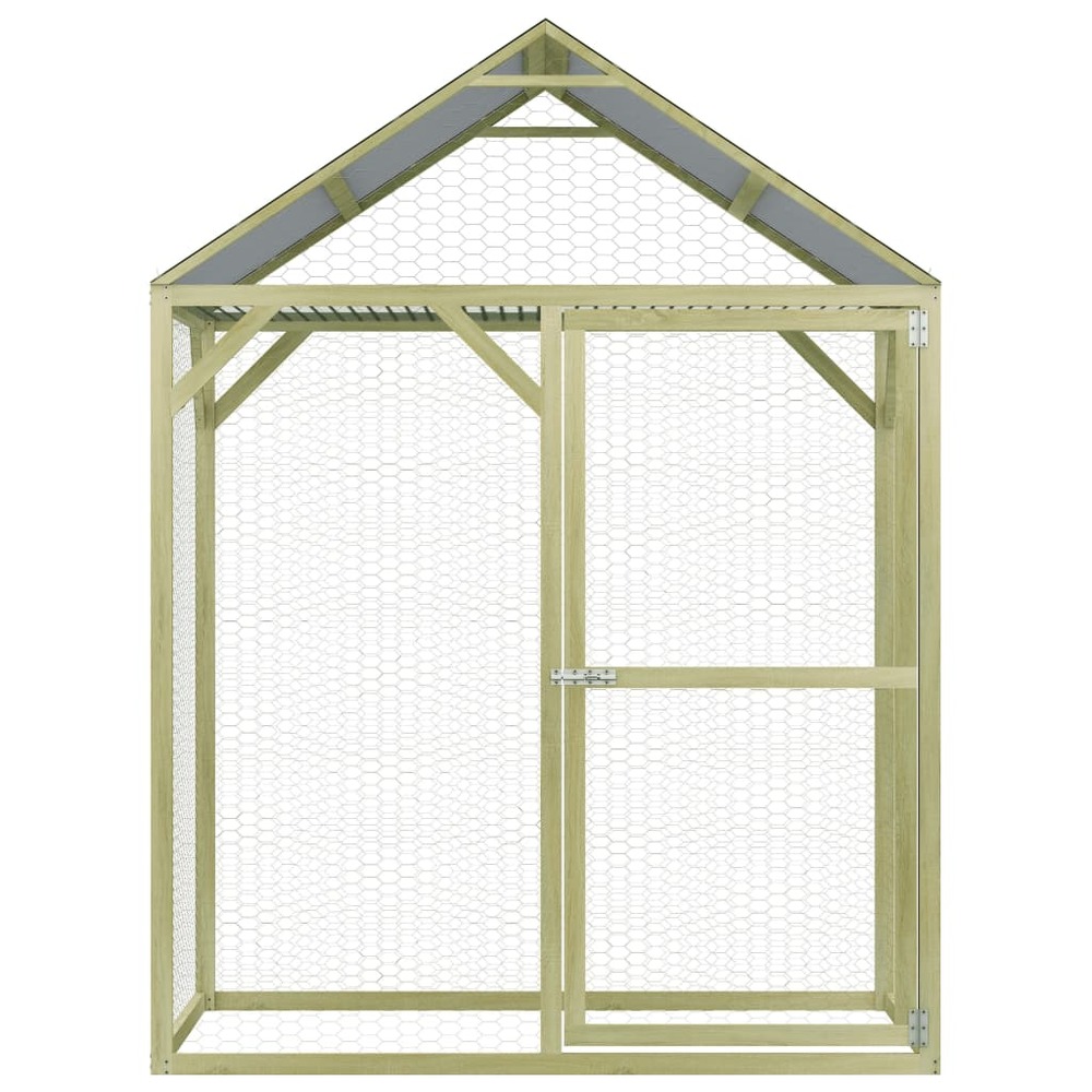 Poulailler 1,5 x 1,5 x 2 m pinède imprégnée