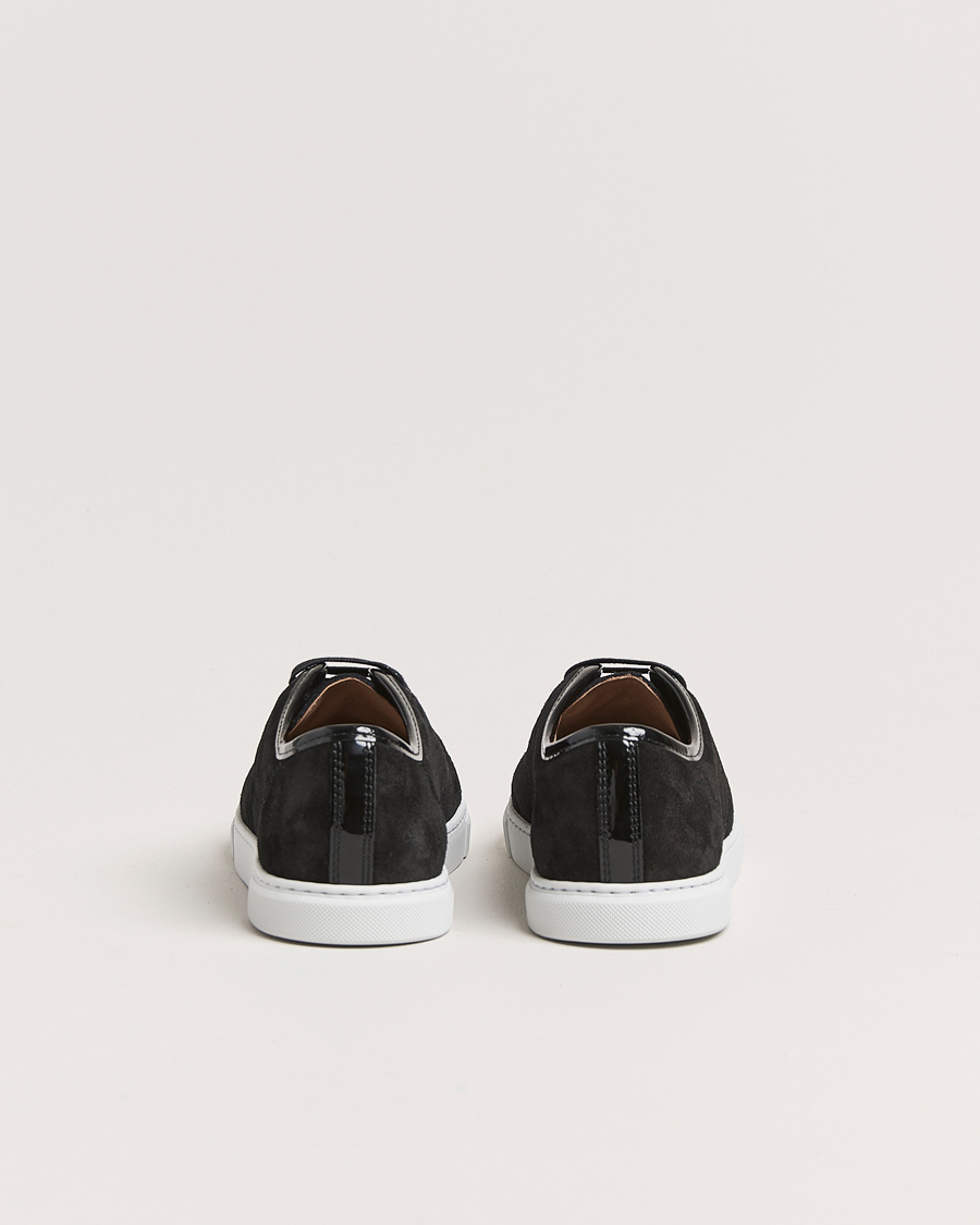 Lanvin Womens Patent Cap Toe Sneaker Black