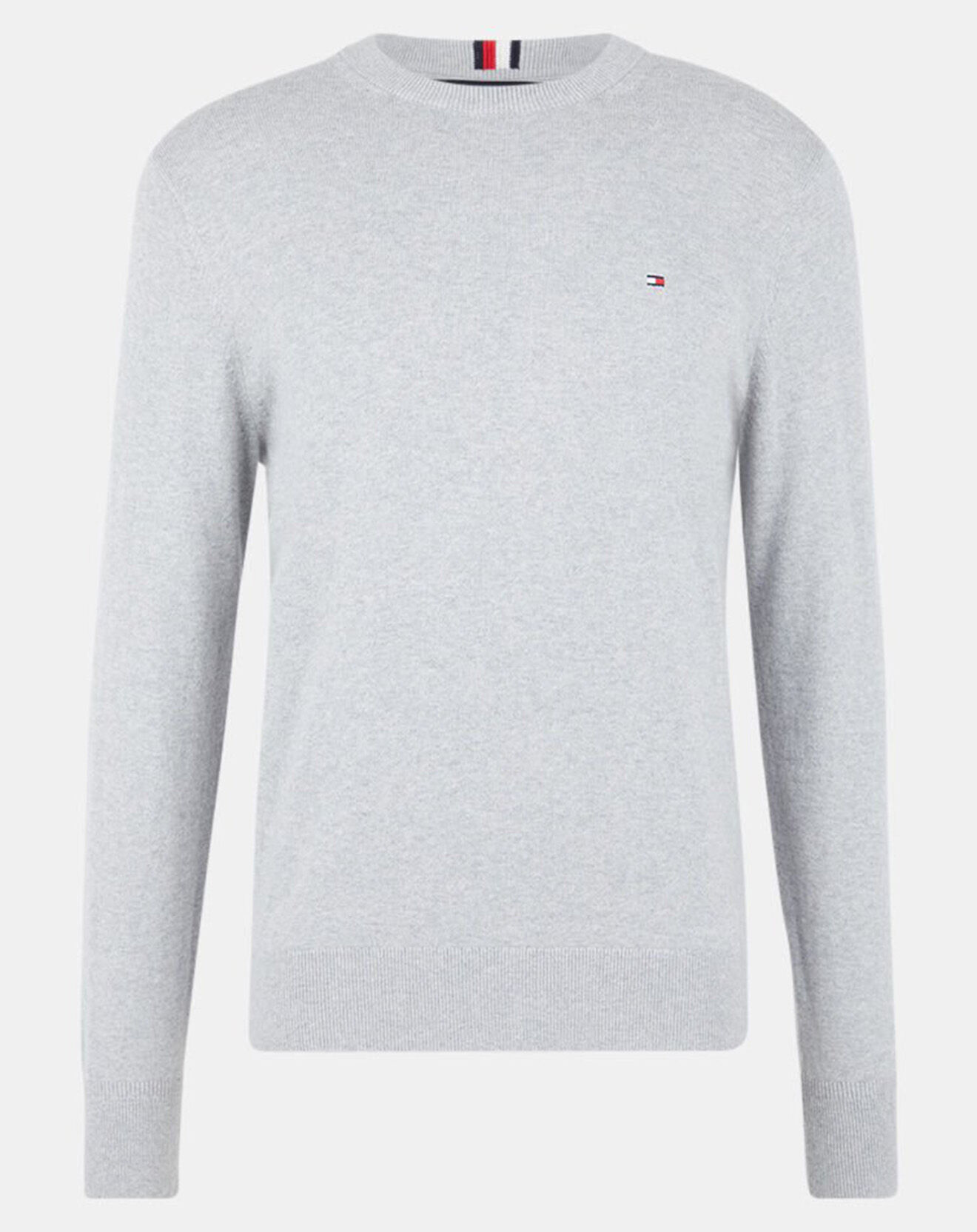 Tommy Hilfiger Pull en Cachemire mélangé Pima gris clair