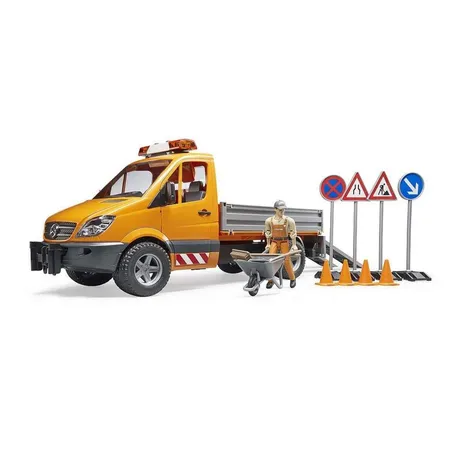 BRUDER® Mercedes-Benz Sprinter Kommunal mit Light & Sound Module, Fahrer und Zubehör