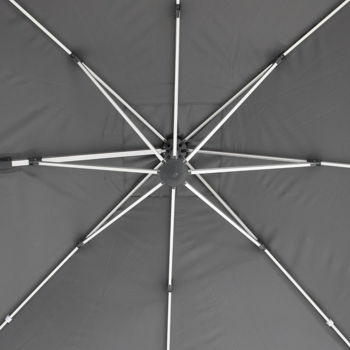TOILE PARASOL EQUADOR 3X3M ARDOISE