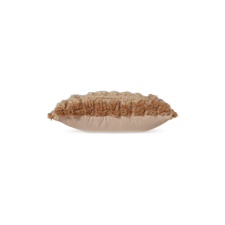 Sierkussen Natural furry 40x25 cm