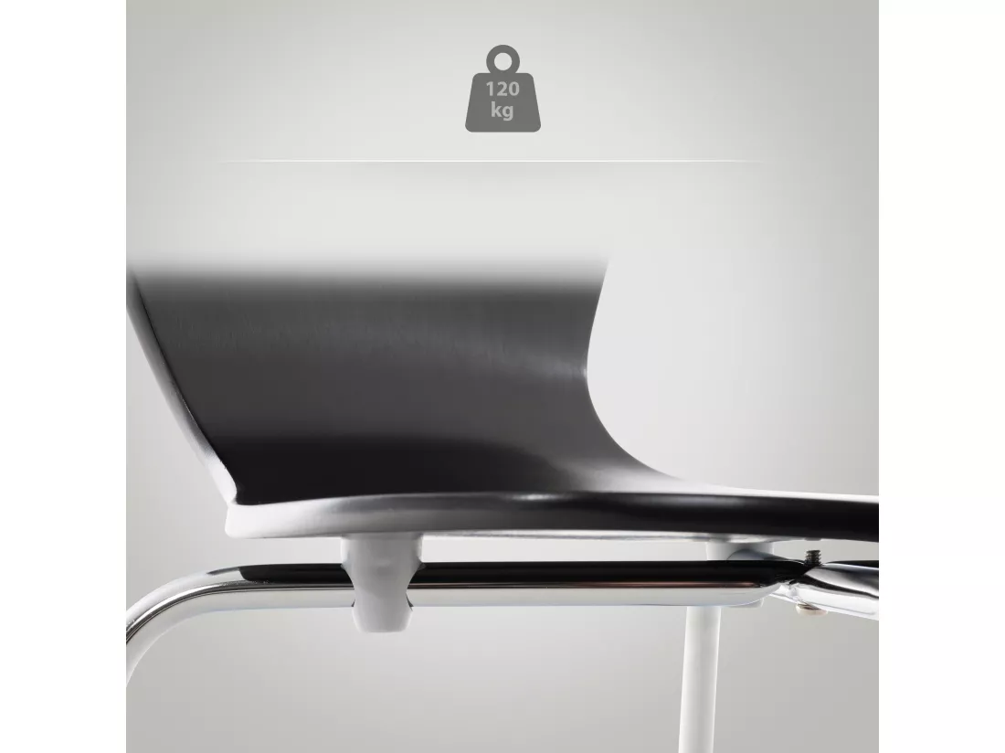 Chaise de conférence - Bois - Noir - Calisto