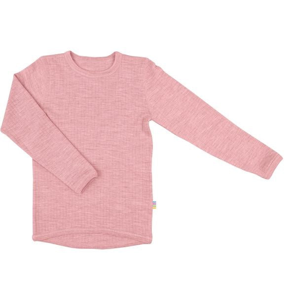 Uld Rib Old Rose Bluse - Joha → Luksusbaby.dk