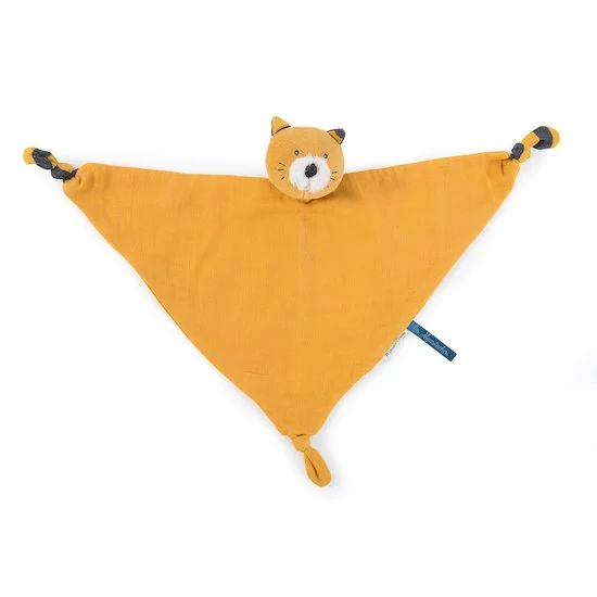 Doudou lange   Chat moutarde Lulu les moustachse        de               Moulin Roty
