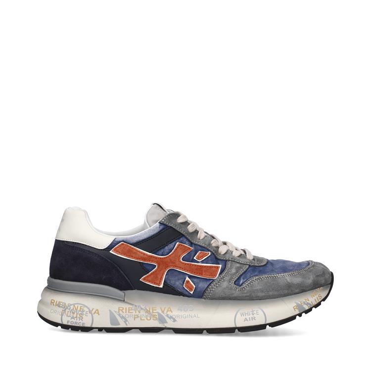 Premiata Mick blauw met combinatie [7215]