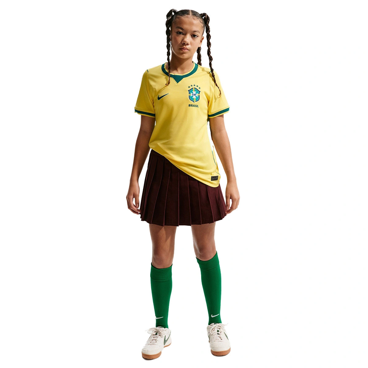 Camisola Nike Brasil Primeiro equipamento Mundial 2026 Criança