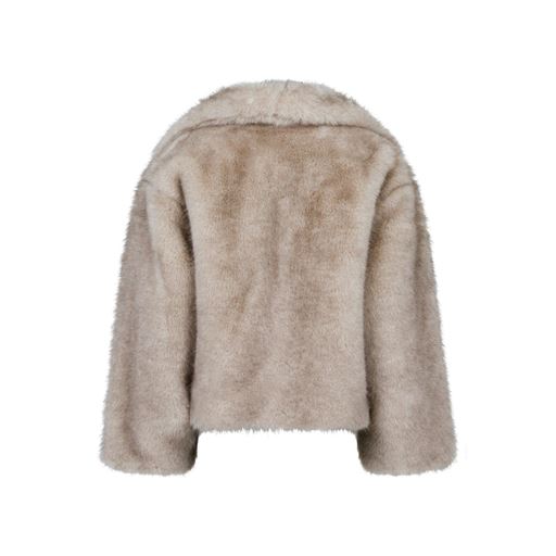 Neo Noir Stephanie Faux Fur Jakke, Beige, 36