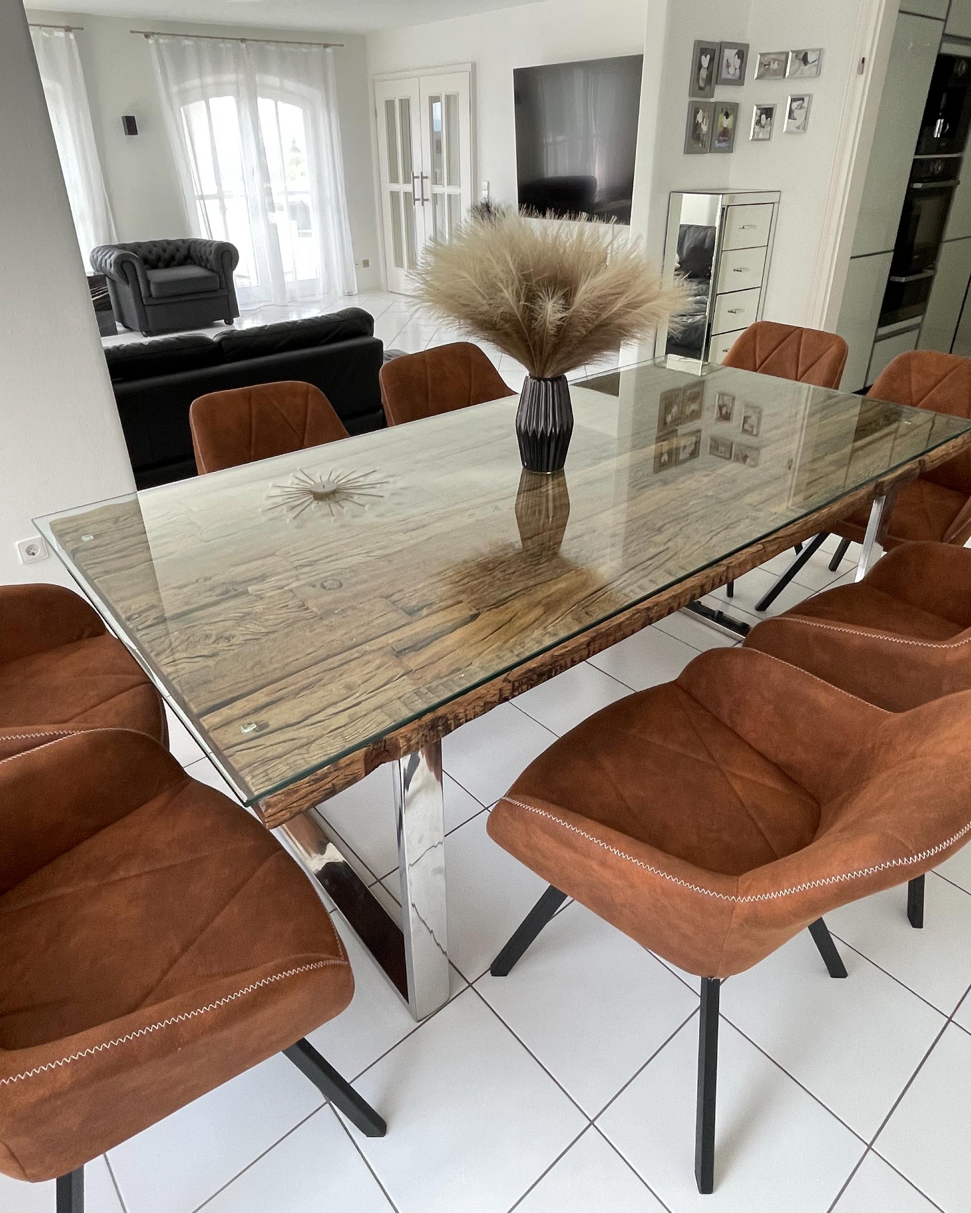 Set van 2 eetkamerstoelen MONEE Goudbruin
