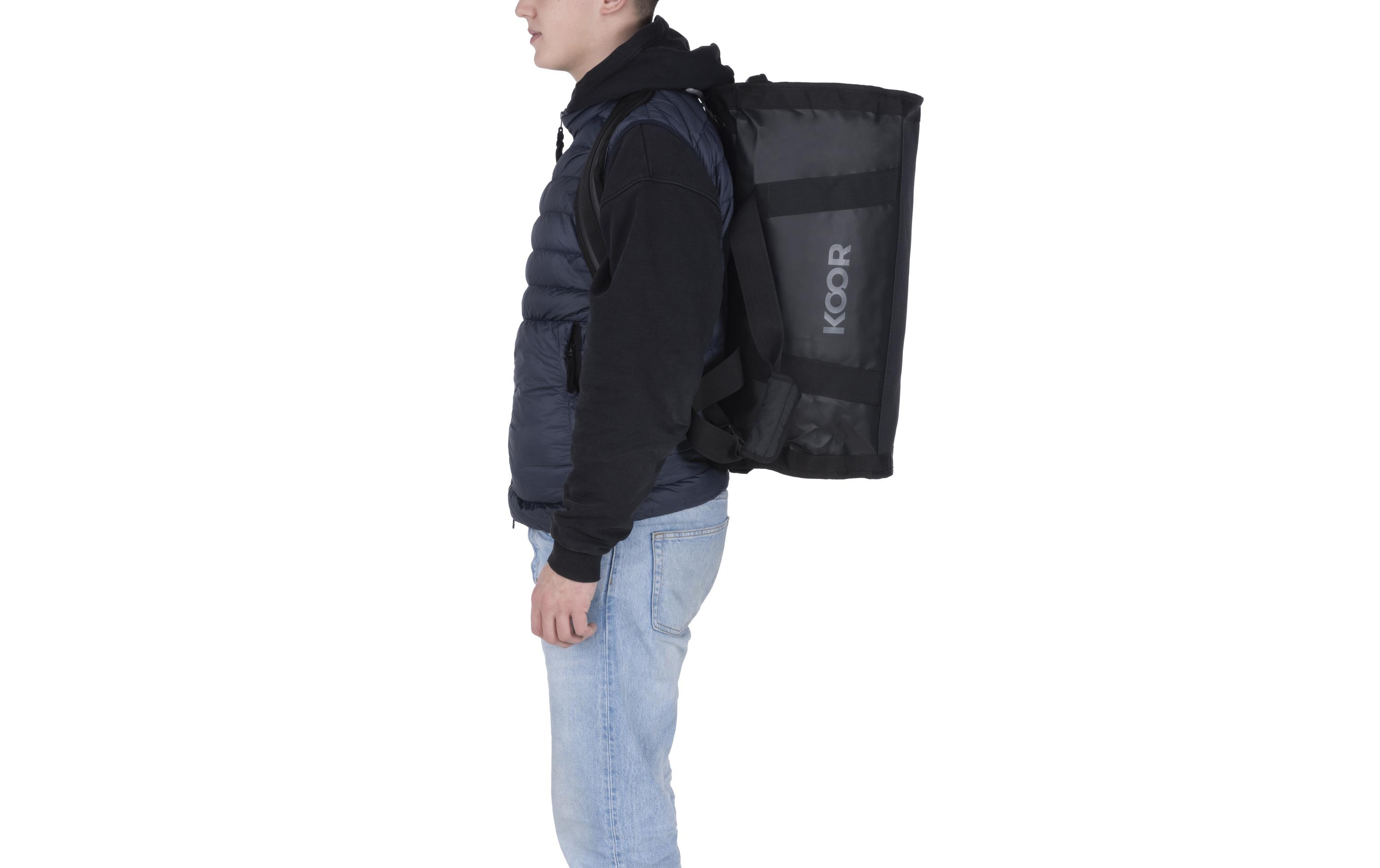 Duffle Bag Sooma 50 l, SchwarzWasserabweisende Reisetasche