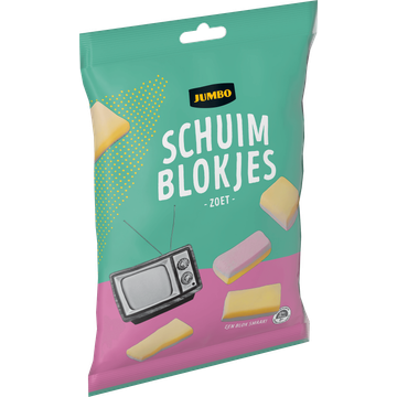 Jumbo Schuimblokjes Vanillesmaak 120 g