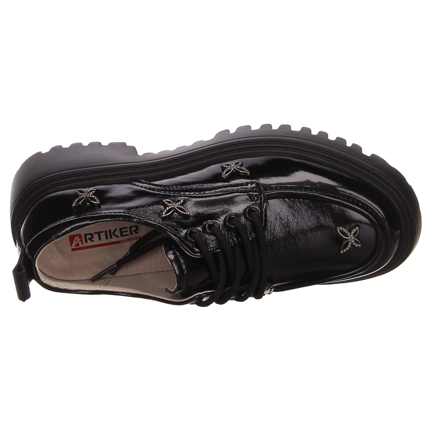 HBH Schnürschuhe schwarz schwarz