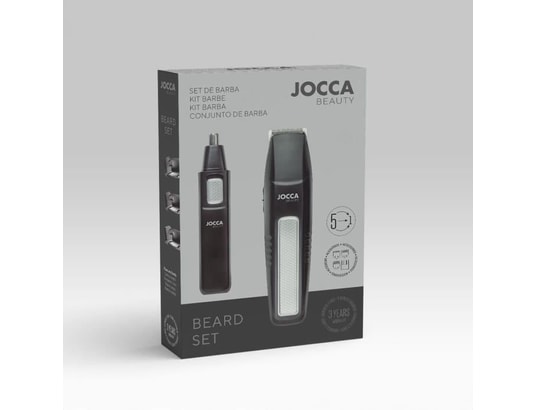 JOCCA - Tondeuse à barbe Kit barbe 5 en 1 - - 1439 - 3v - 4 sabots - noir et ac