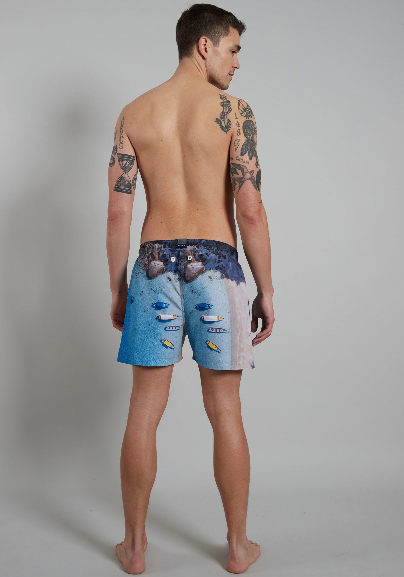 CECEBA Badeshorts , mit tollem Print für warme Sommertage, bequem, schnelltrocknend