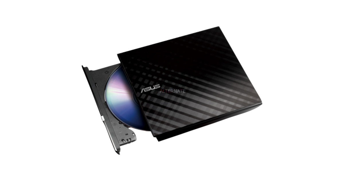ASUSSDRW-08D2S-U Lite externe dvd-brander  (Hoogglans zwart, M-DISC, Retail)