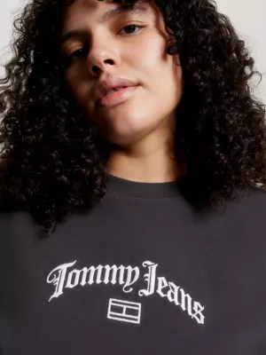 Camiseta Relaxed com Logo Gráfico nas Costas