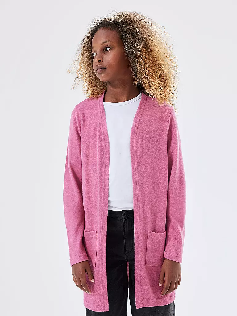 NAME IT Mädchen Strickjacke NKFVICTI pink