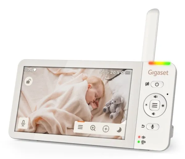 Gigaset BABY 700 Connected, 300 m, 60 min., 50 m, 300 m, Hvid, LCD