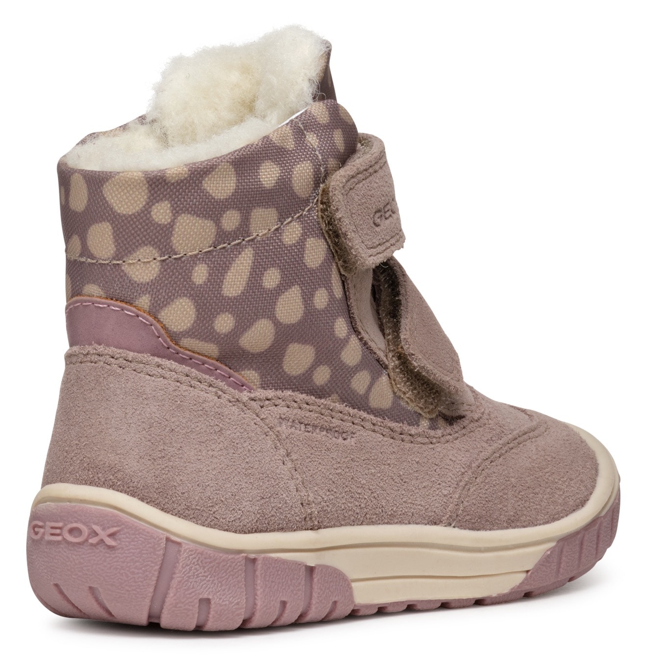 Geox Winterboots »B OMAR GIRL WPF«  Klettstiefel,  Babystiefel Winterstiefel mit schönem Muster