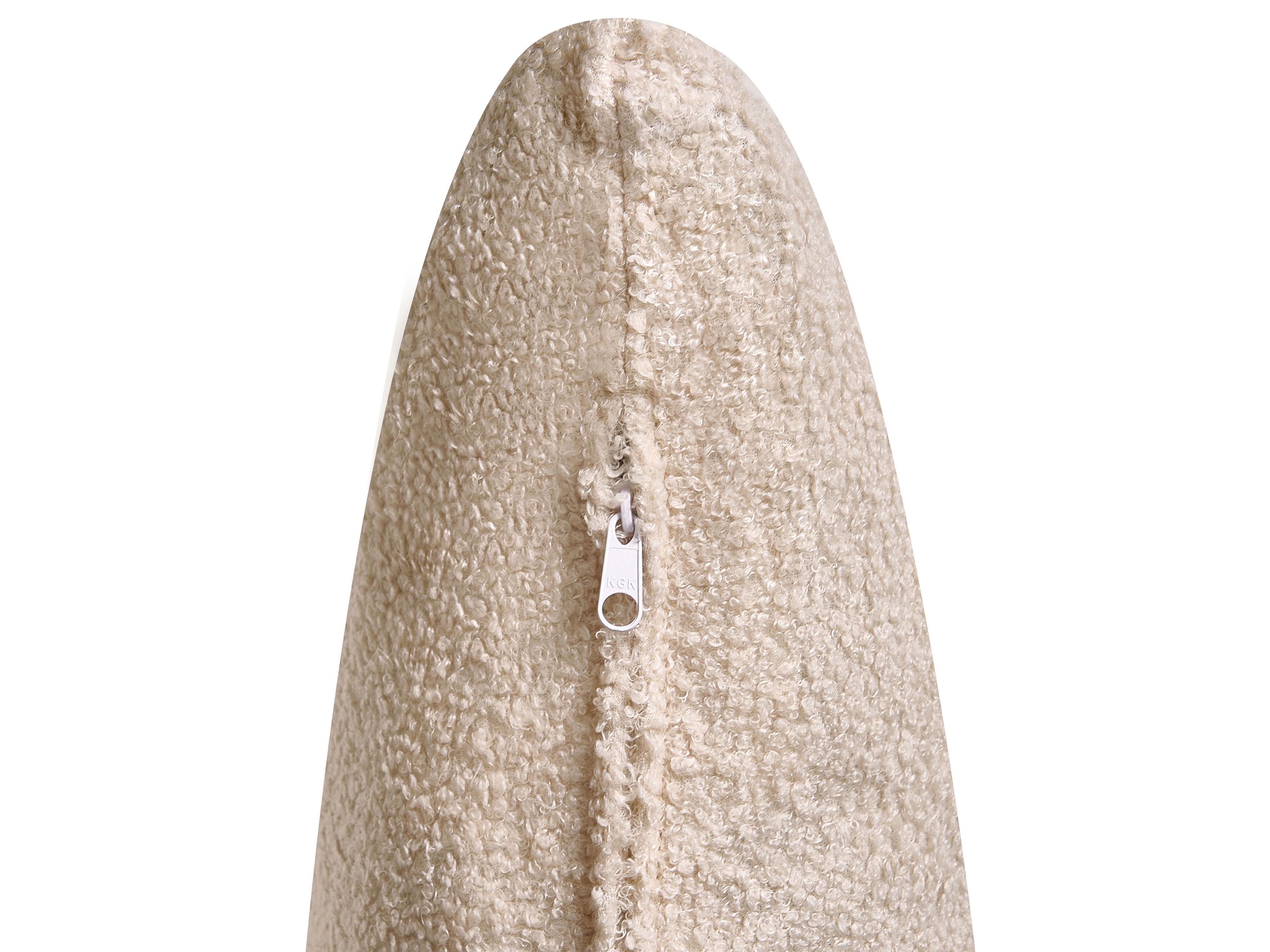 Bank 2-zits SALO Bouclé Beige met tafels