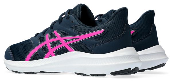 Chaussures Running Asics Jolt 4 GS Bleu/Rose Enfant