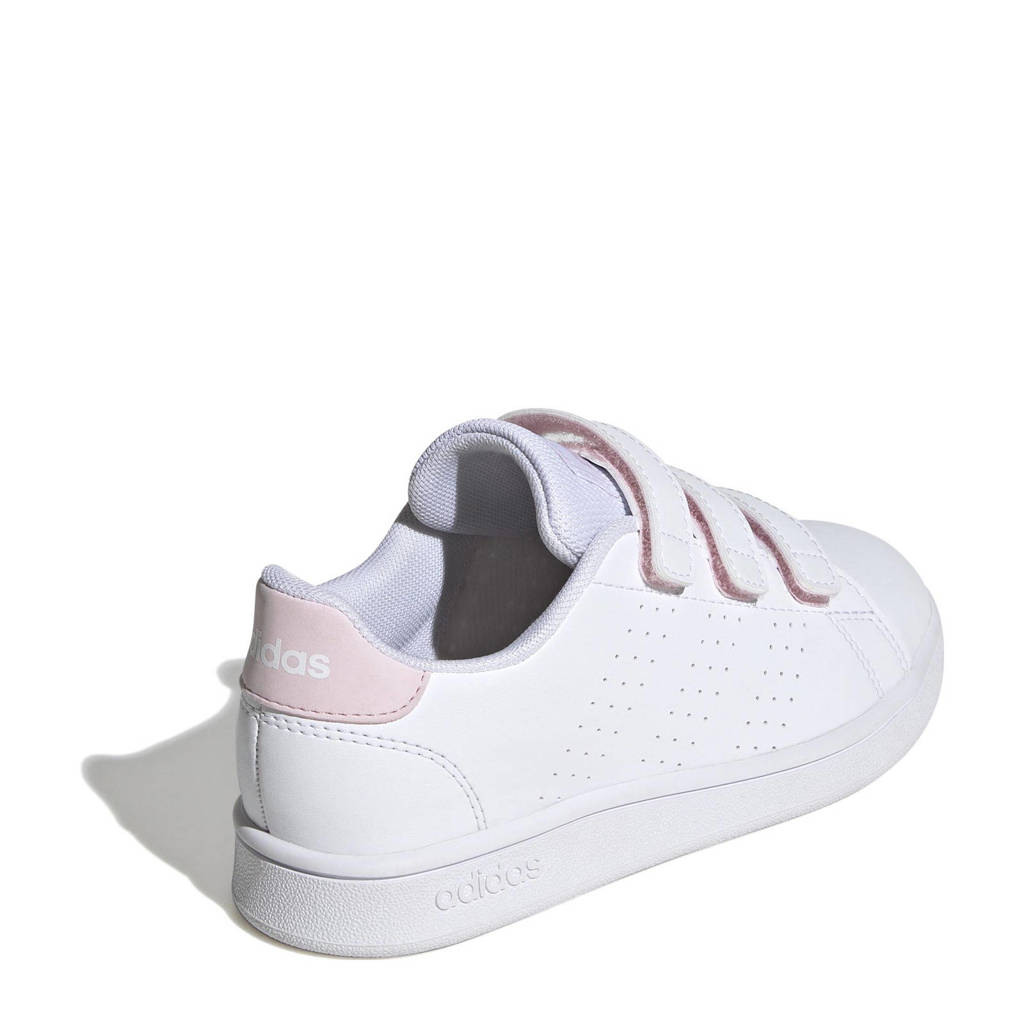 adidas Advantagesneakers wit/lichtroze