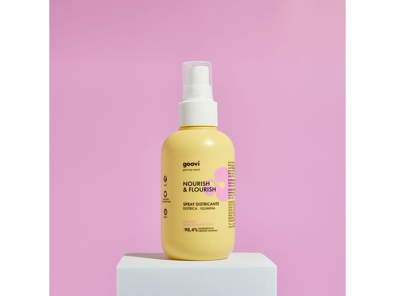 Goovi Haarkur Entwirrungsspray 150 ml Entwirrendes Spray für leichte Kämmbarkeit und Glanz