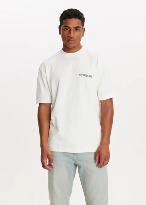 T-shirt met backprint atelier off-white (WIT.O)