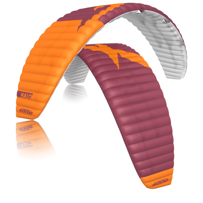 F.one Halo 12m² complete foil bar Dark red / Orange