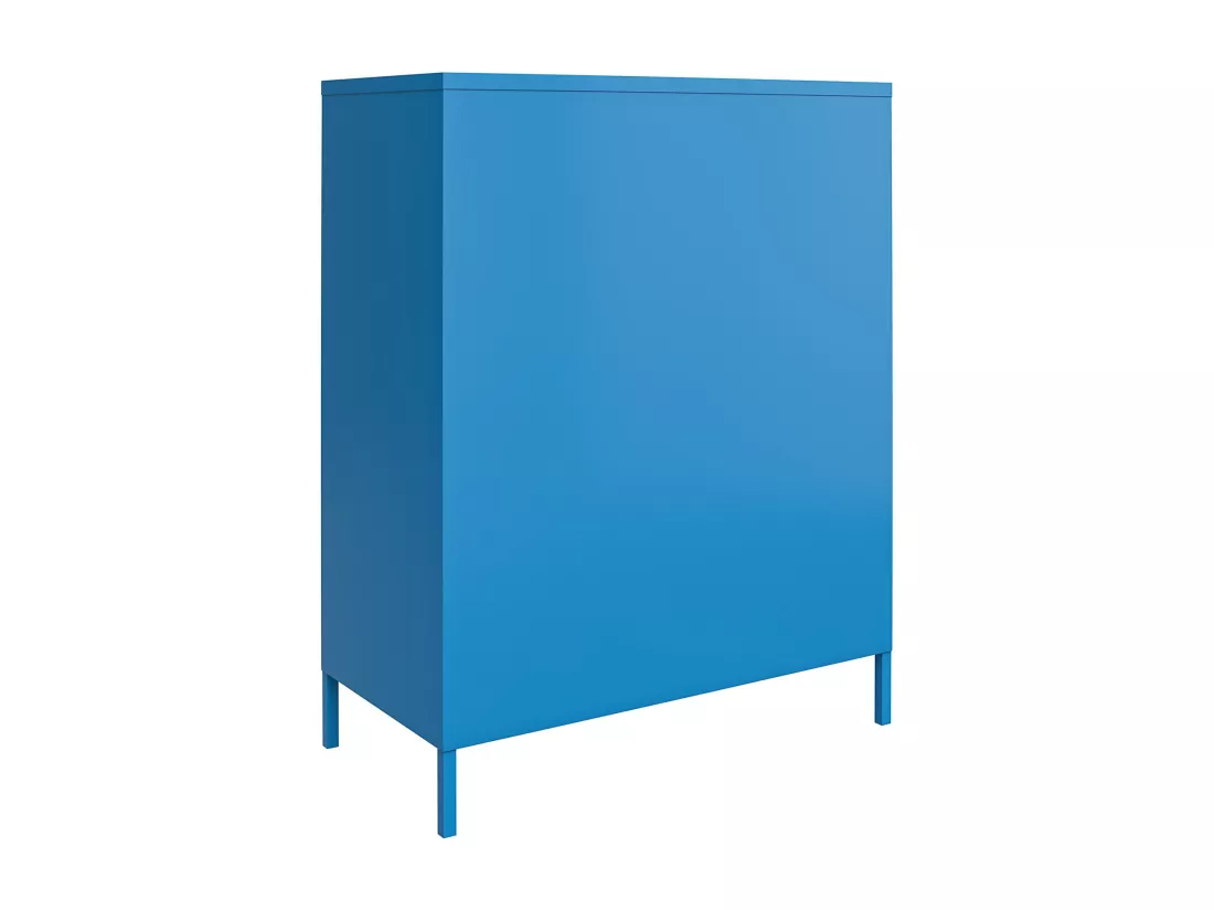 Cache | Armoire 2 portes en métal bleu