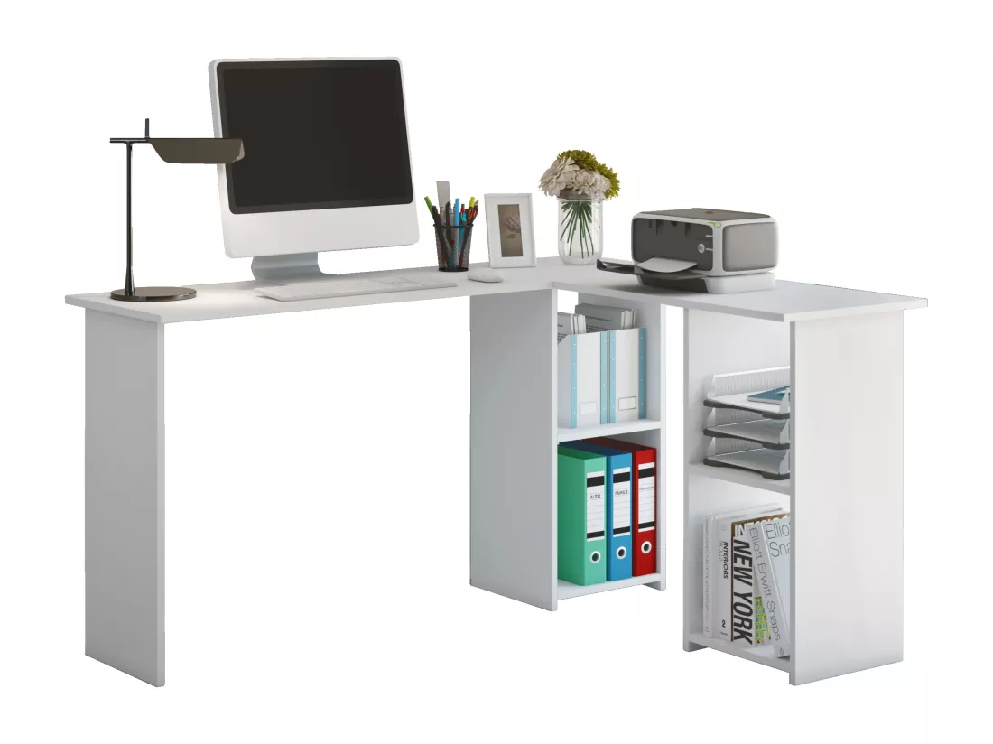 Bureau d'angle en bois Bureau Lusias