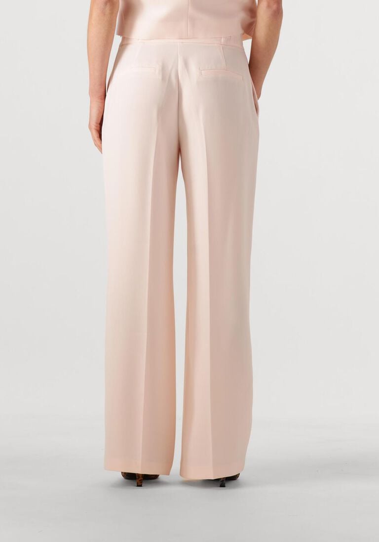 lichtroze dante6 wijde broek fabri elasticated wide leg pants