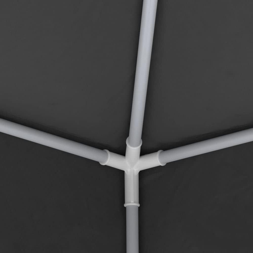 INLIFE Profi-Partyzelt mit Seitenwänden 4×6 m Anthrazit 90 g/m²