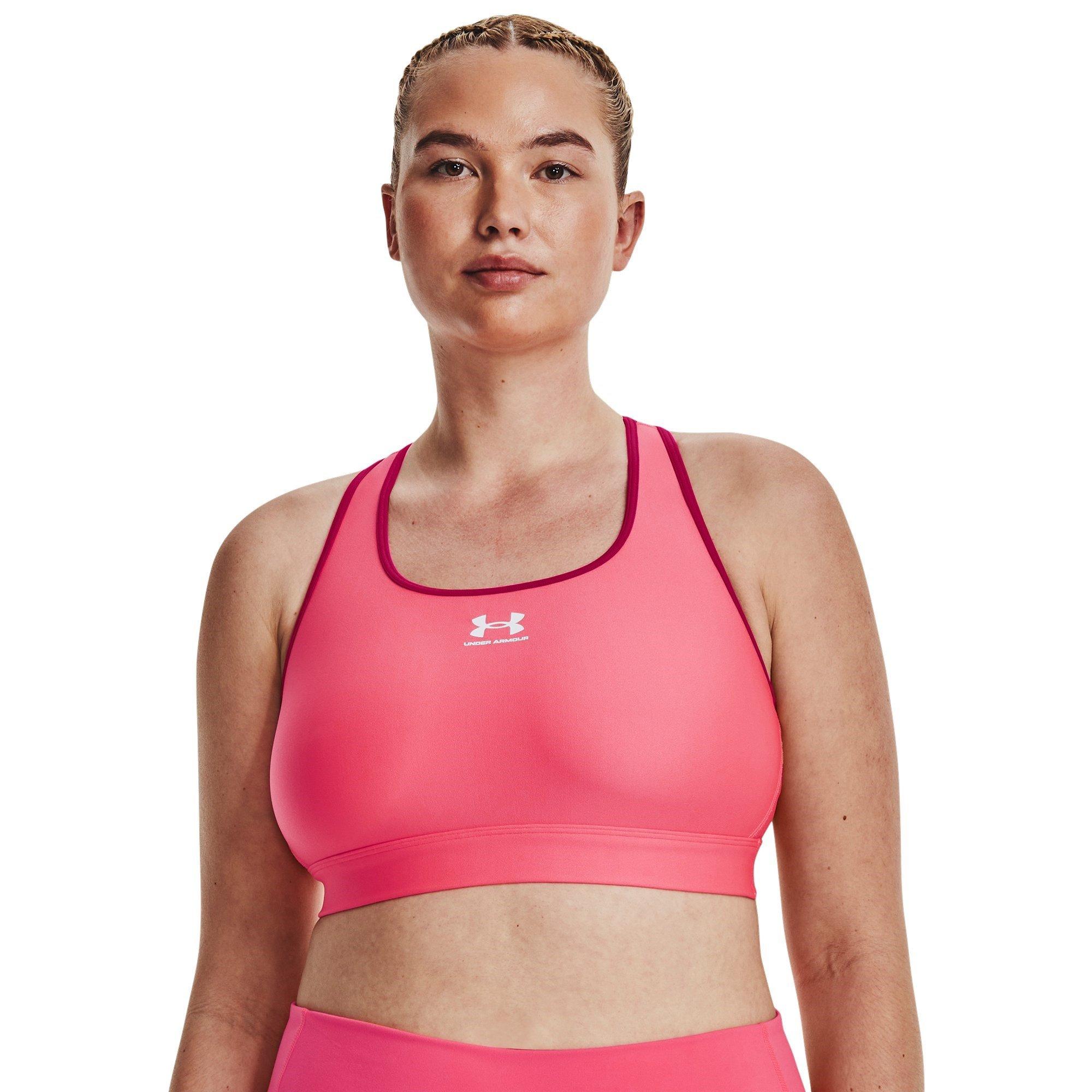 Under Armour UA HeatGear Armour Mid Padless Sports Bra Womens