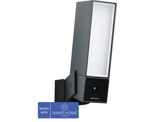 Netatmo Buitencamera met Geïntegreerde Schijnwerper, Wi-Fi, Nachtzicht, Bewegingsdetectie, Inclusief MicroSD-kaart, Geen Abonnement Vereist - Compatibel met SMART HOME van hornbach