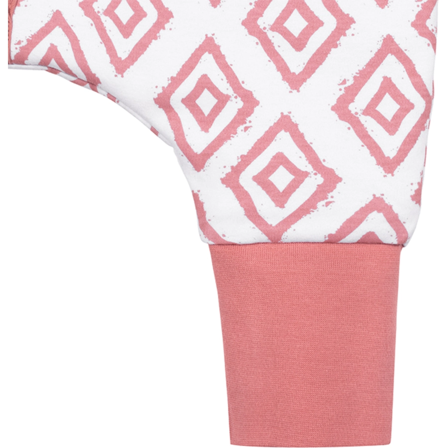 emma & noah Schlafsack mit Füßen Rauten Rosa TOG 2.5