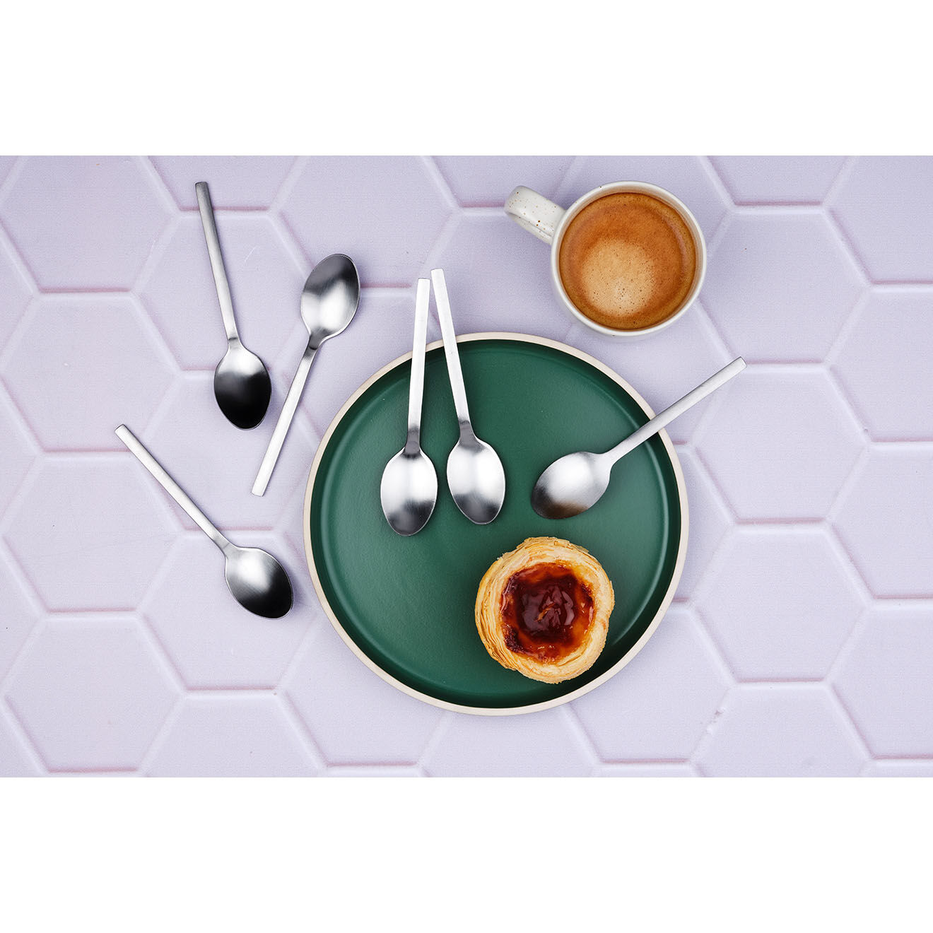 Bjorn 6 Petites cuillères Emund inox mat