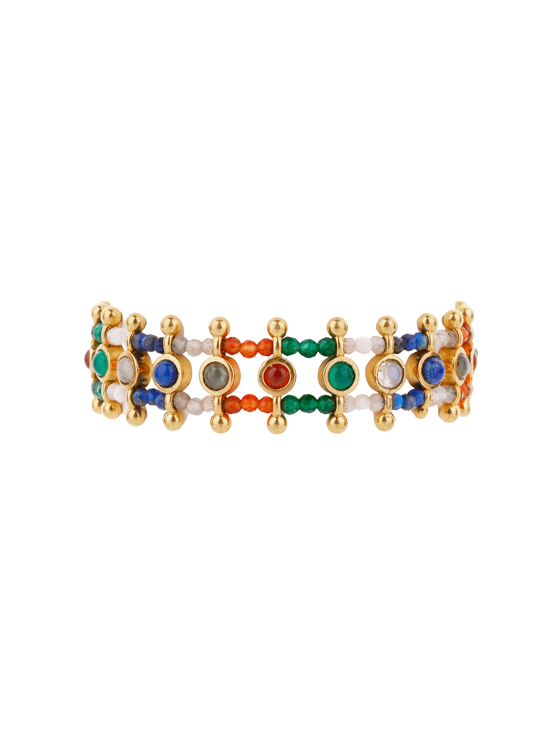 SIMONA - Bracelet en perles | Doré