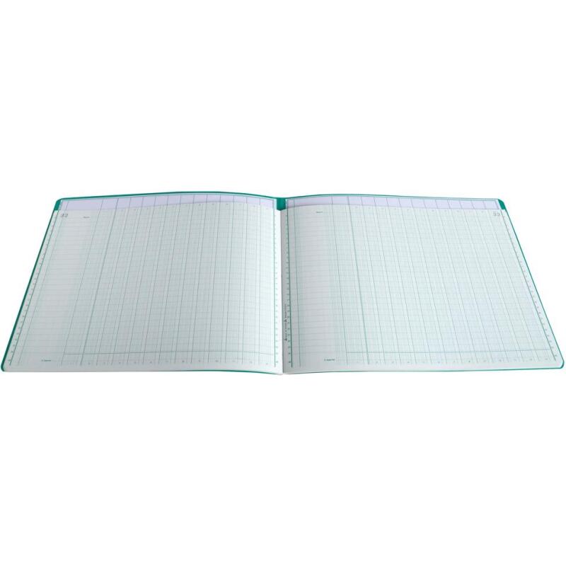 Piqûre 240X320 13 colonnes 80 pages foliotées avec paresseuse - Couleurs assorties