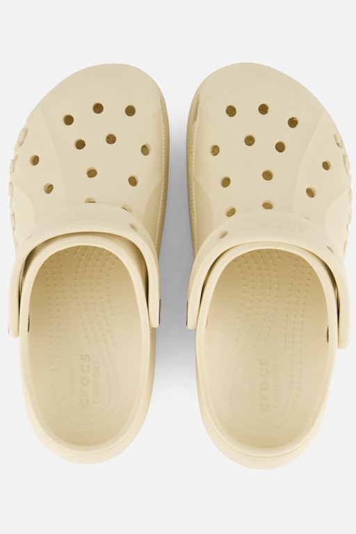 Crocs Baya Platform Clogs Slippers beige