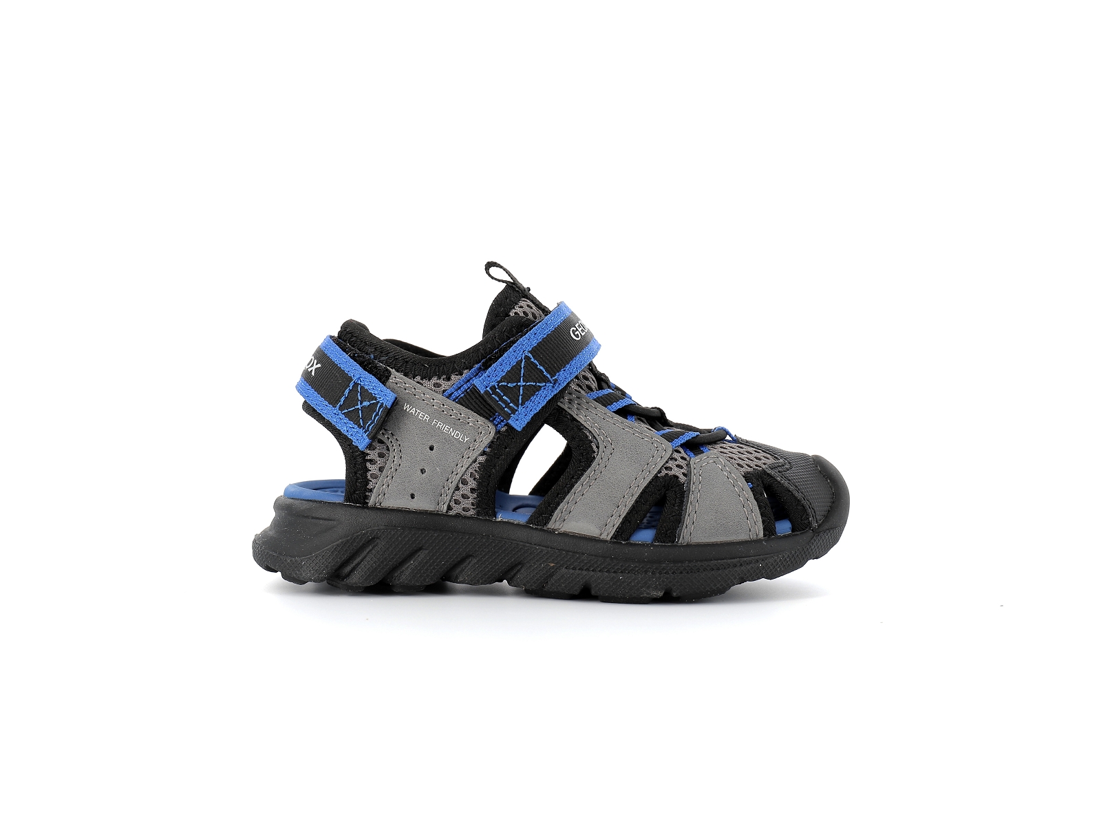 Geox-J AIRADYUM F J45F1F Matières combinées Noir-Bleu