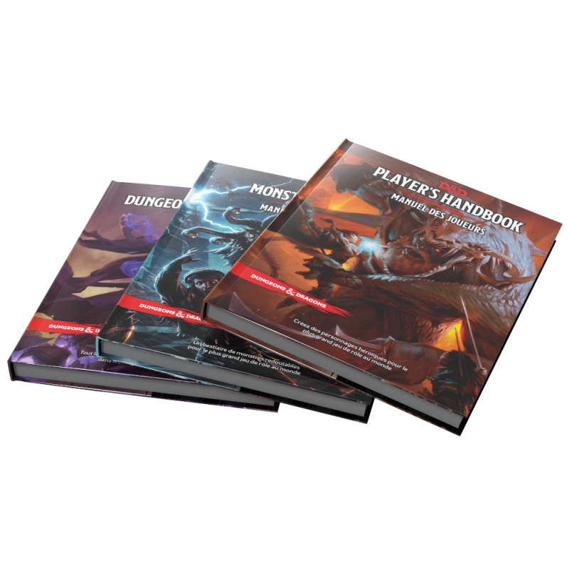 DUNGEONS & DRAGONS – Coffret 3 Livres de base  + Ecran