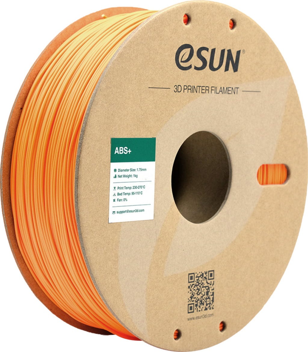 eSUN  ABS+ Orange, 1,75 mm / 1000 g    ABS Filament mit verbesserten mechanischen Eigenschaften
